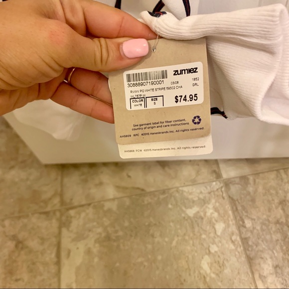 Champion Striped Hoodie NWT small - Picture 4 of 7